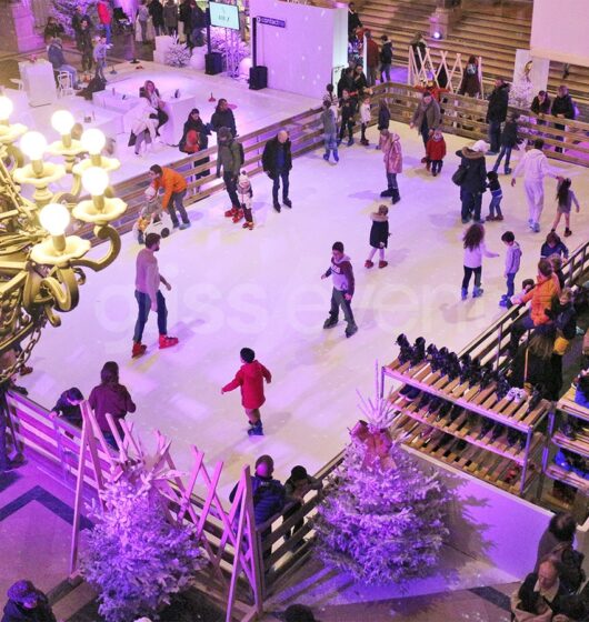 location patinoire mobile synthétique écologique marché de noel france