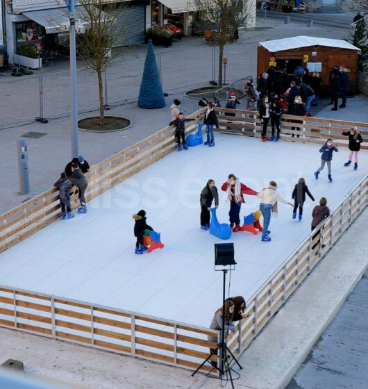 location patinoire mobile synthétique écologique marché de noel france