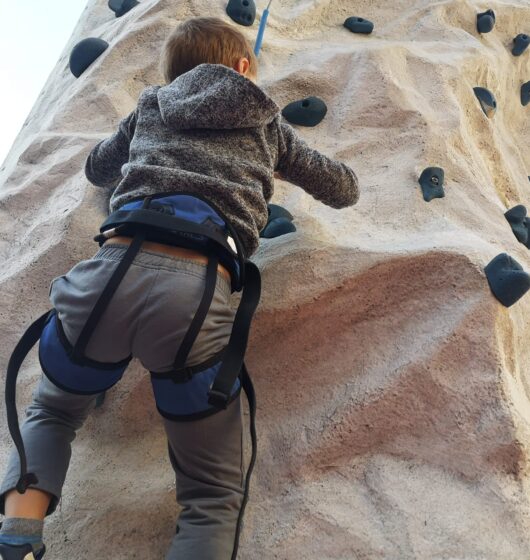 Mur d'escalade mobile en rocher