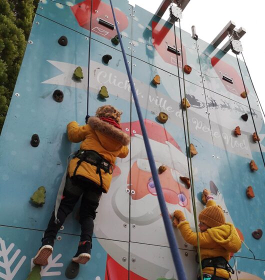 Mur d'escalade mobile Père Noël