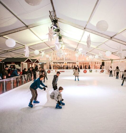 Patinoire glace naturelle