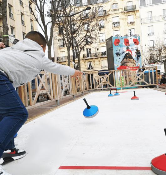 Piste de curling indoor gliss event