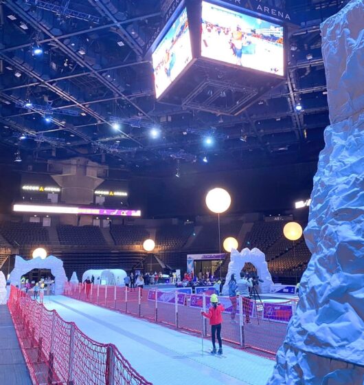 Location piste de ski de fond synthétique