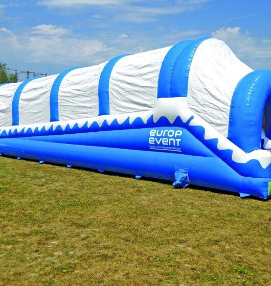 Piste de luge gonflable gliss event