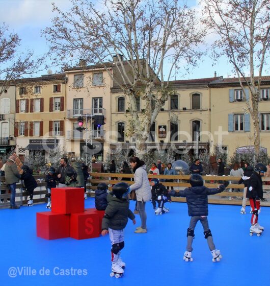 Piste de roller synthétique vente location patins jeux enfants années 80 nord france